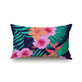 热带植物花鸟北欧棉麻抱枕套 打造清新舒适的家居角落